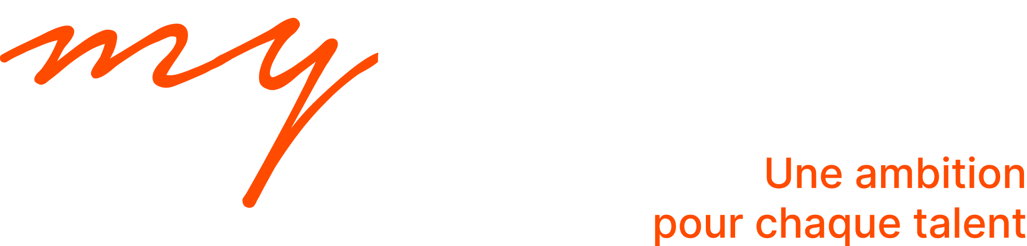 Logo MyConnecting Orange Blanc